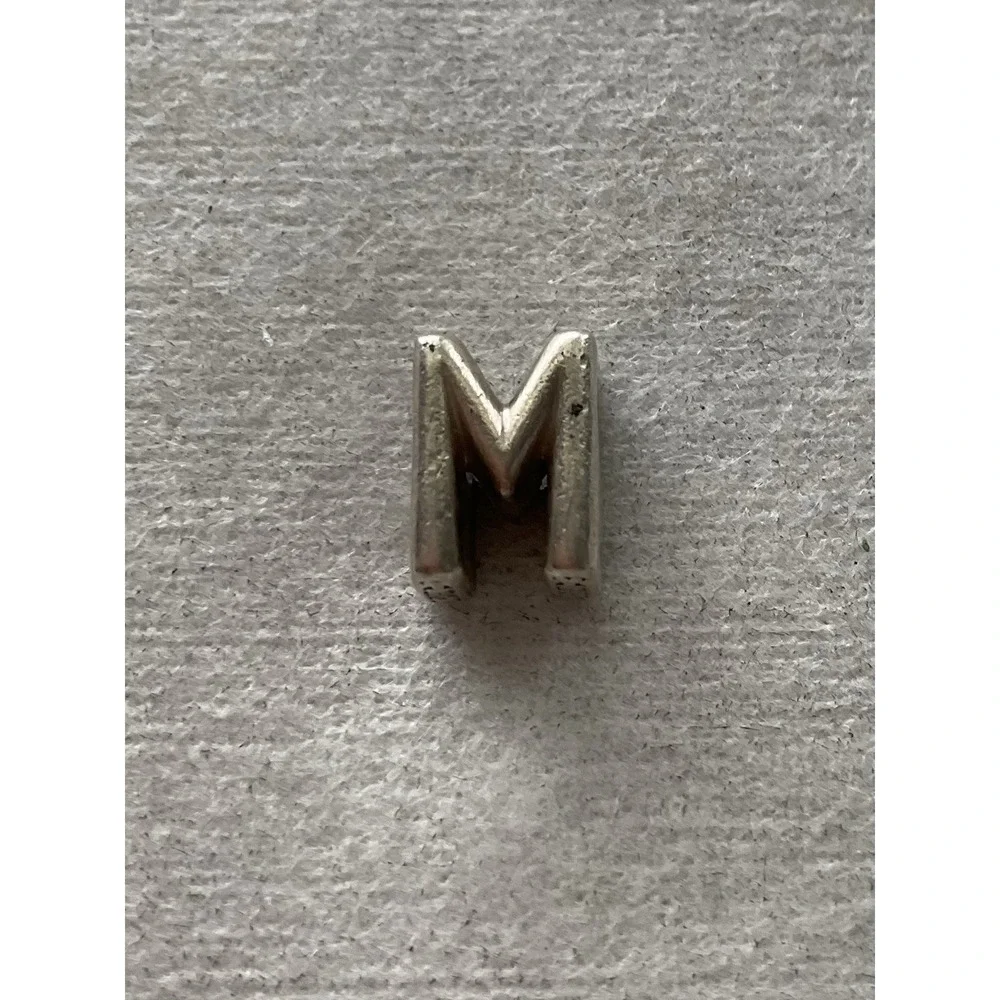 ALE 925 sterling silver Pandora Letter M Alphabet Charm